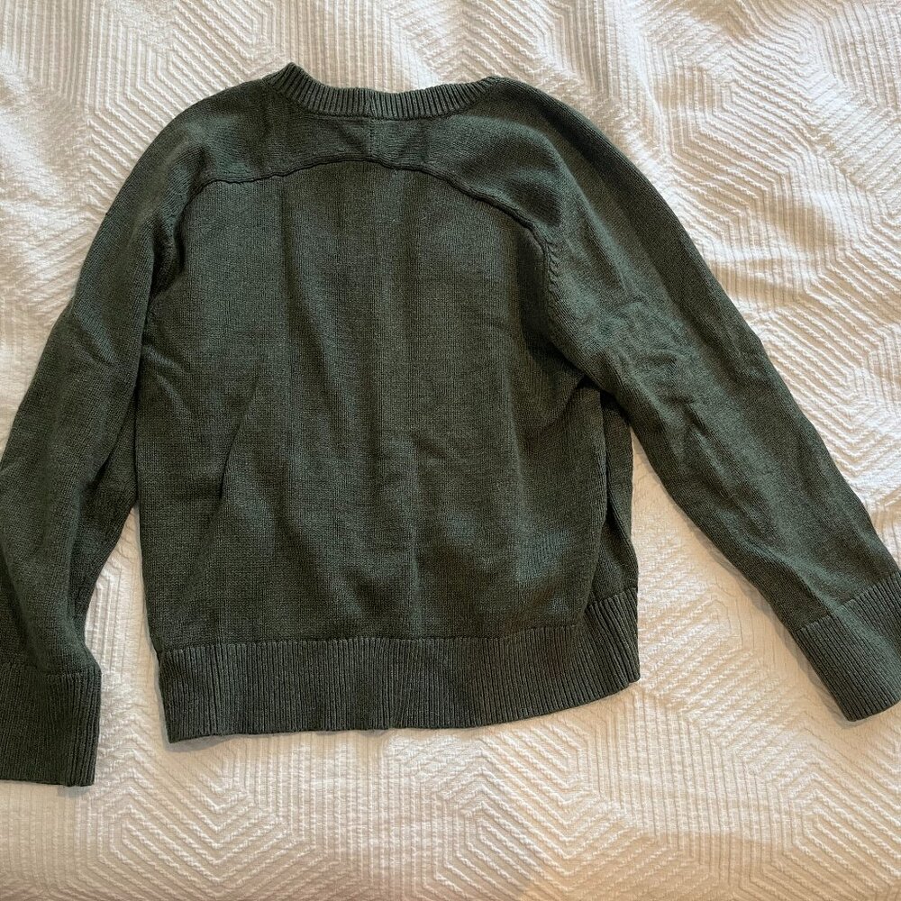 A&F Madeline Women's Crew Neck Sweater, Moss Green, Size L